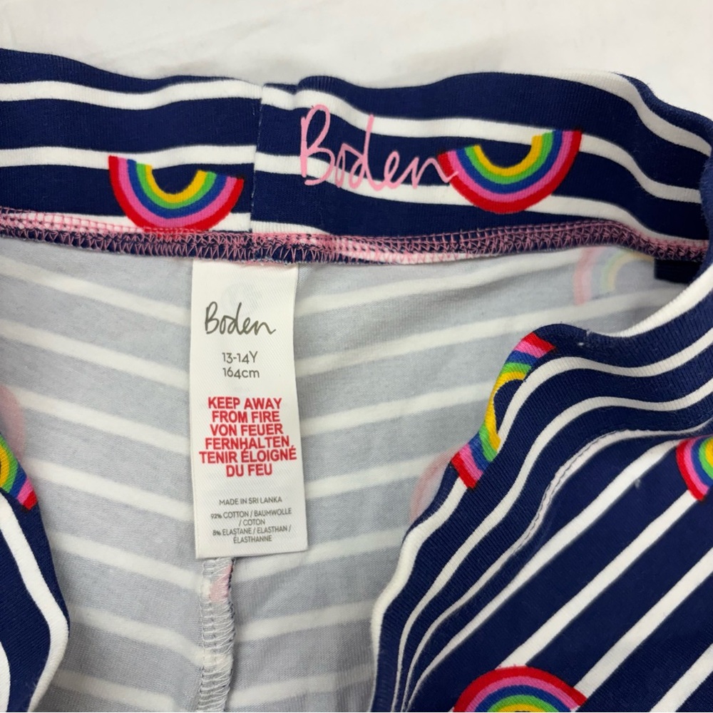 Mini Boden Navy Blue Striped Rainbow Kids Leggings Size 13/14 Big Girl
VGUC - Picture 3 of 5